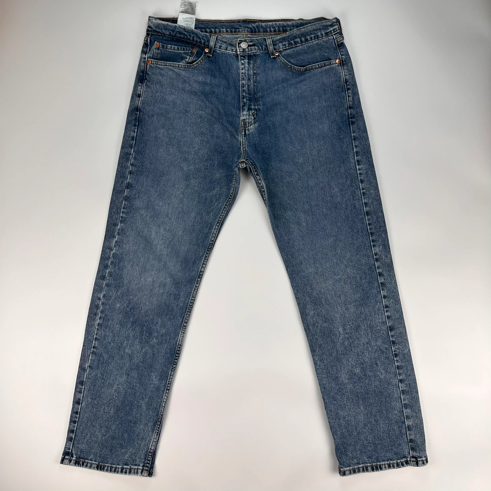 Levis 505 Jeans Mens W36 L30 Blue Regular Fit Denim Trousers Premium 100% Cotton