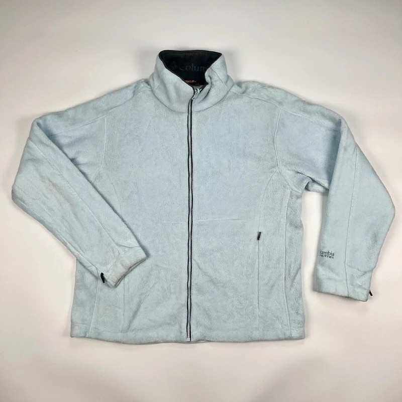 Columbia Fleece Womens Large Blue Vertex Thermal Full Zip Jacket