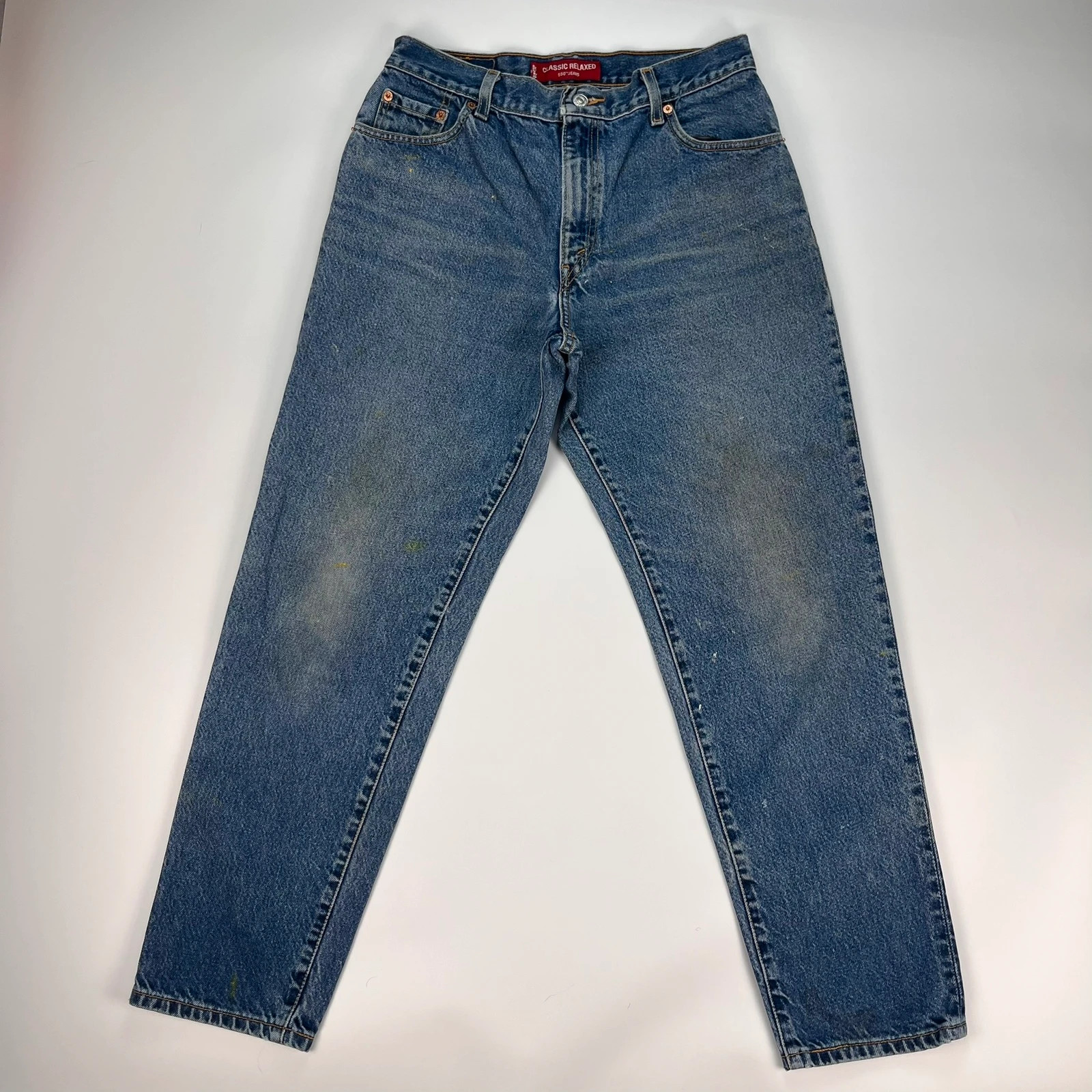 Levis 550 Jeans Women’s 12 W28 W30 Blue Regular Fit Denim Trousers 100% Cotton