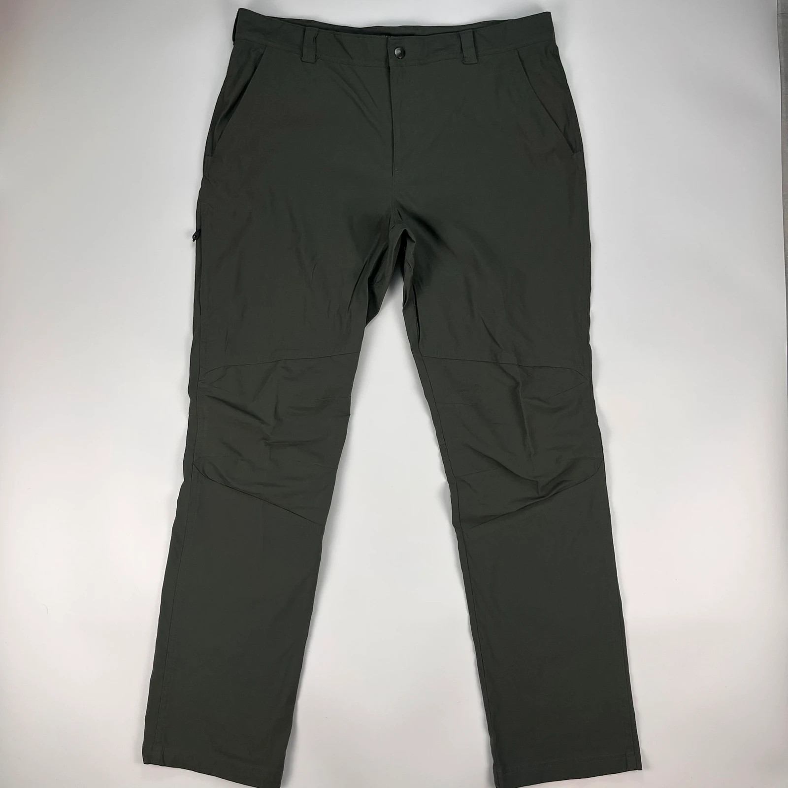Columbia Trousers Mens W38L33 Dark Green Omnishade Walking Hiking Fishing