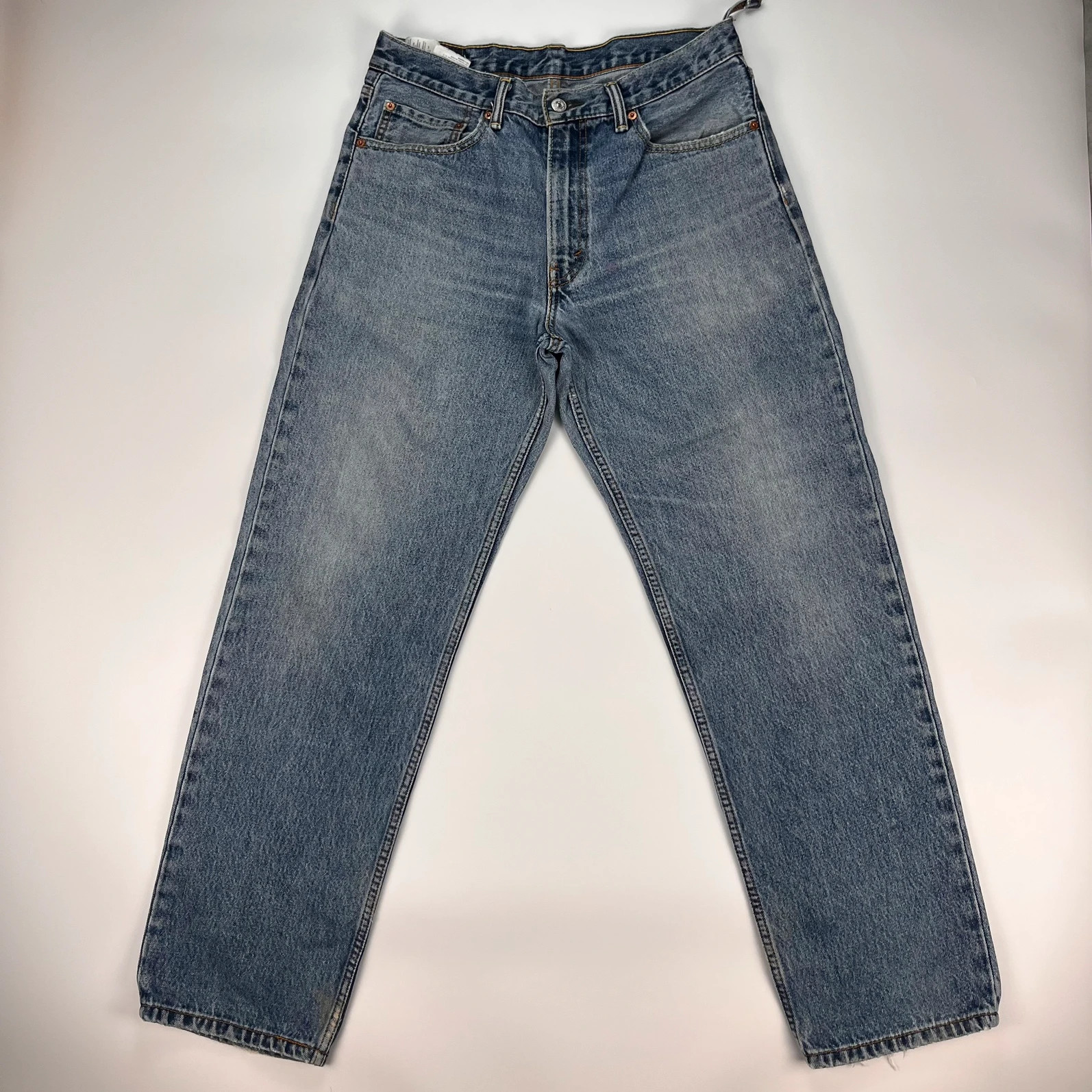 Levis 550 Jeans Mens W33 L32 Blue Regular Fit Denim Trousers Premium 100% Cotton