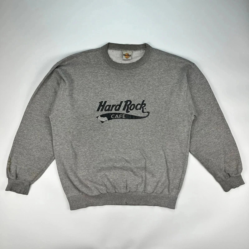 Hard Rock Cafe Sweatshirt jumper Men’s Medium Grey