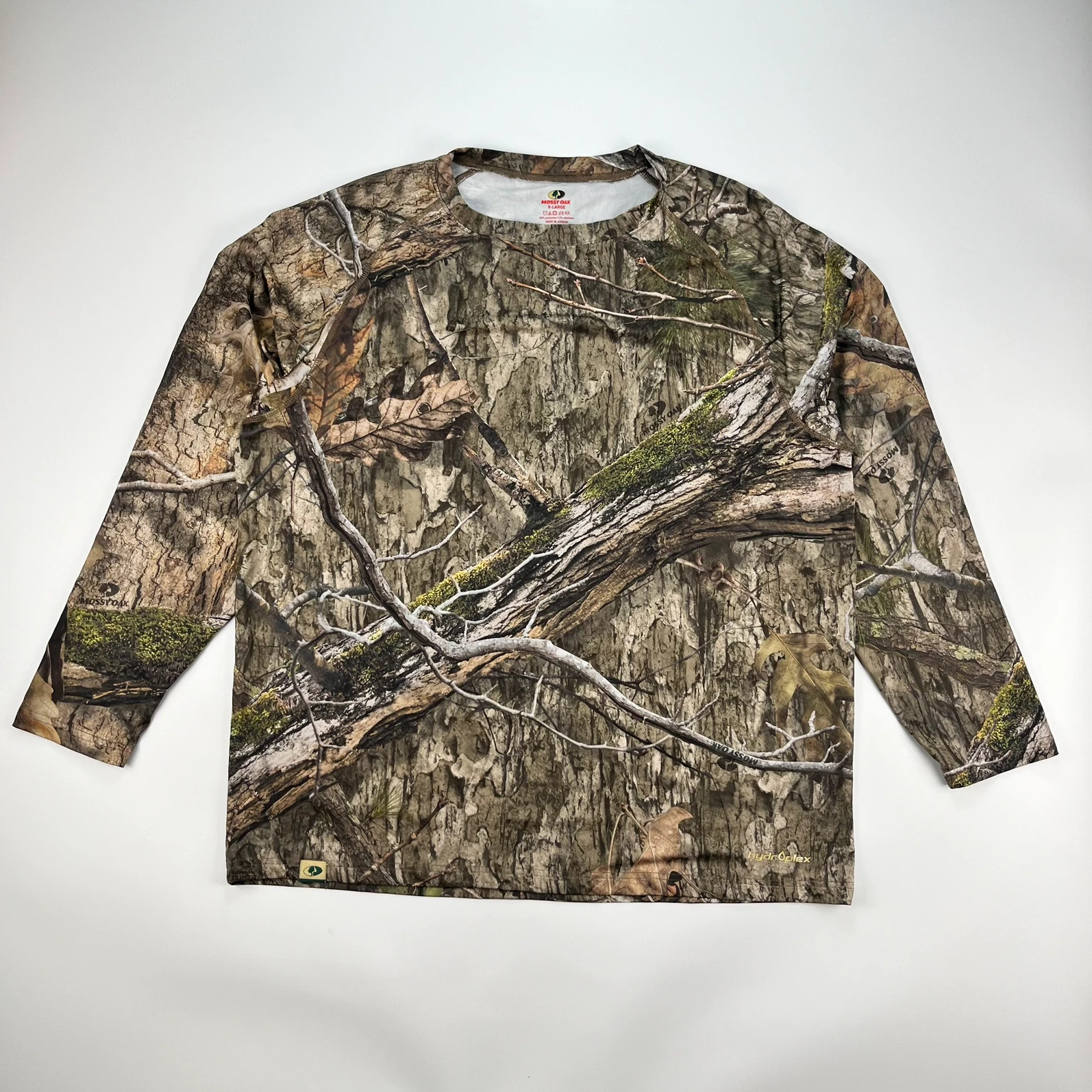 Mossy Oak Tshirt Mens XL Camouflage Jungle Print Foliage Hunting Base Layer