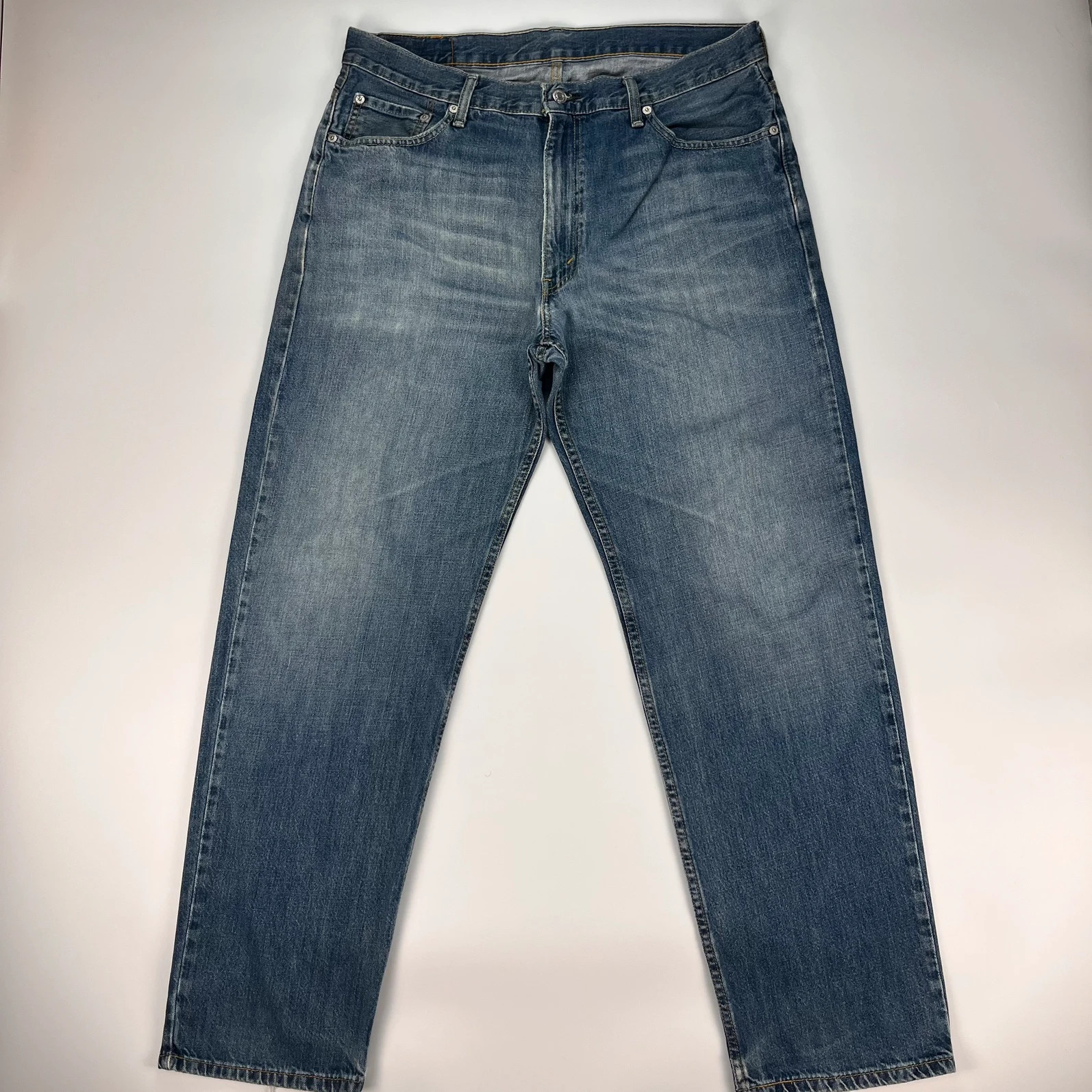 Levis 550 Jeans Mens W36 L32 Blue Regular Fit Denim Trousers Premium 100% Cotton