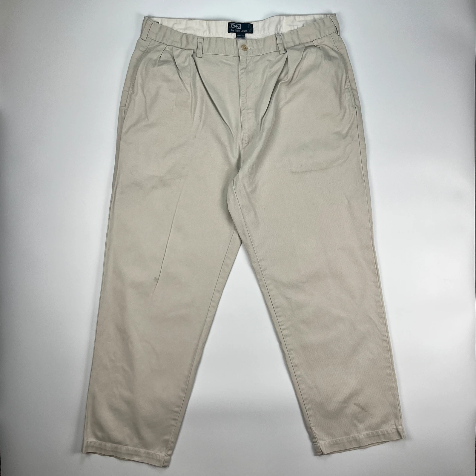 Ralph Lauren Chino Men’s W40 L30 Beige Classic Andrew Pant Smart Cotton Trousers