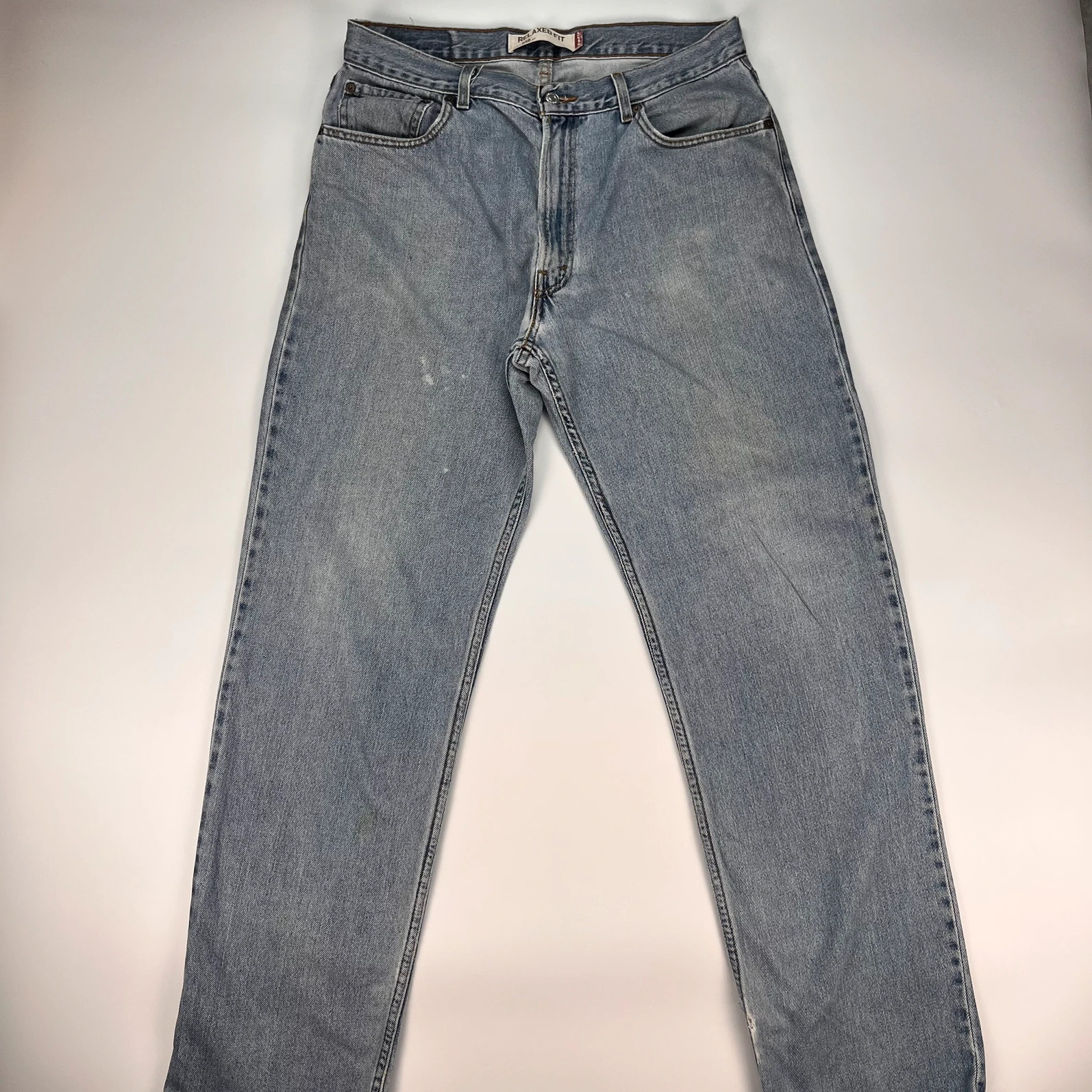 Levis 550 Jeans Mens W36 L34 Blue Relaxed Fit Denim Trousers Premium 100% Cotton