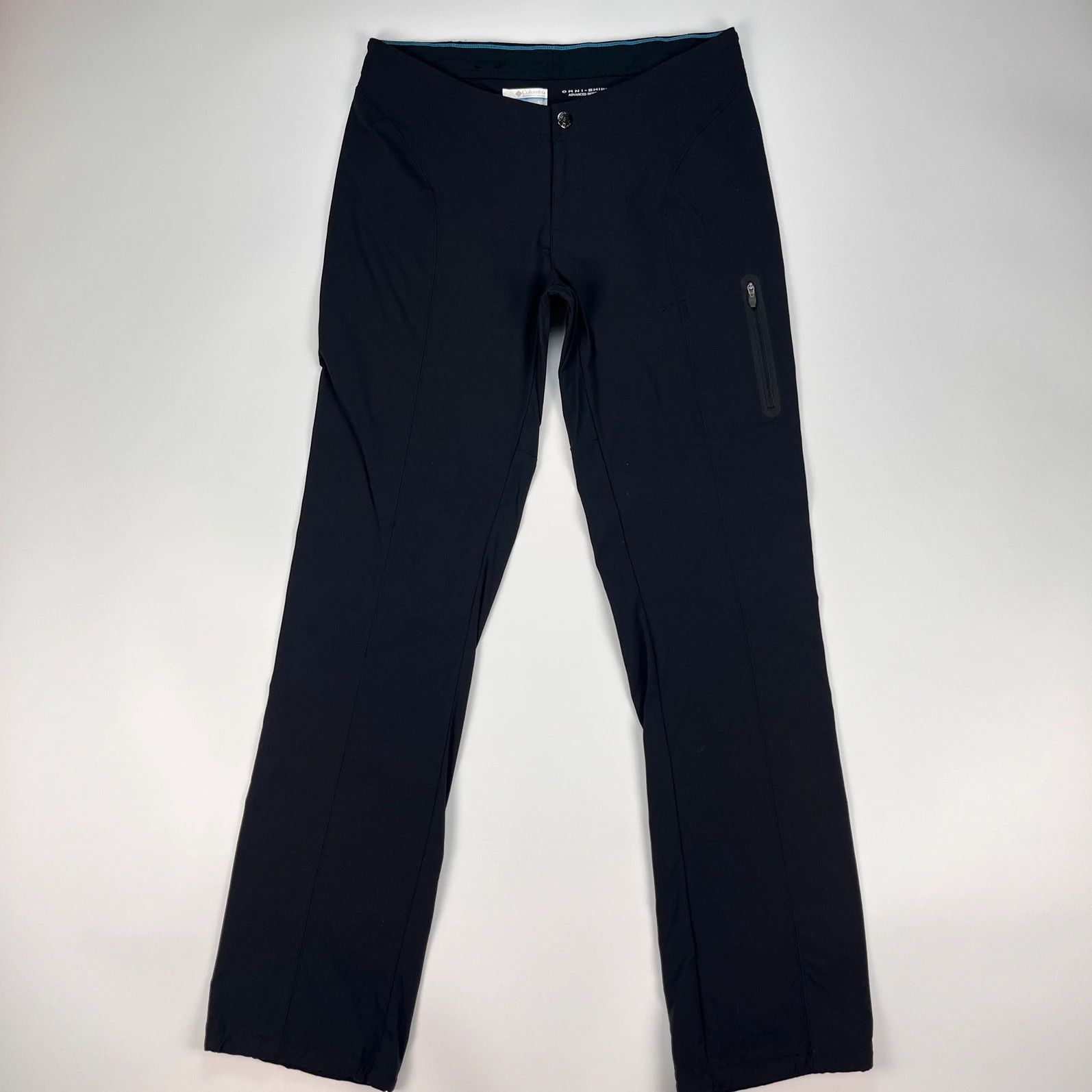 Columbia Trousers Womens 10 Black Omnishield Midlayer Nylon Elastane Hiking Pant