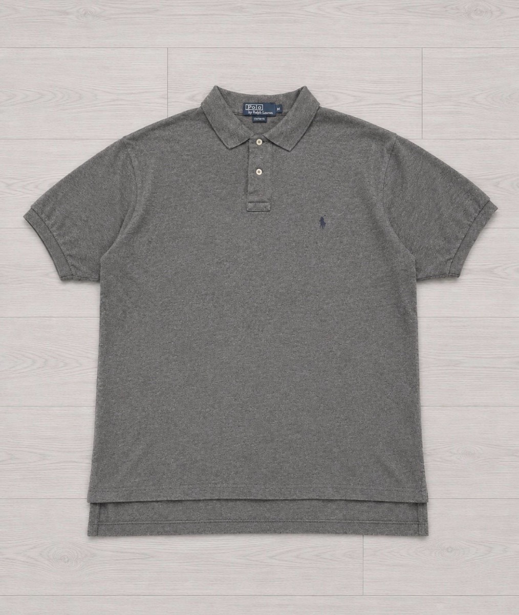 Ralph Lauren Men's Grey 100% Cotton Polo Shirt | Size: XL | 100% Authentic