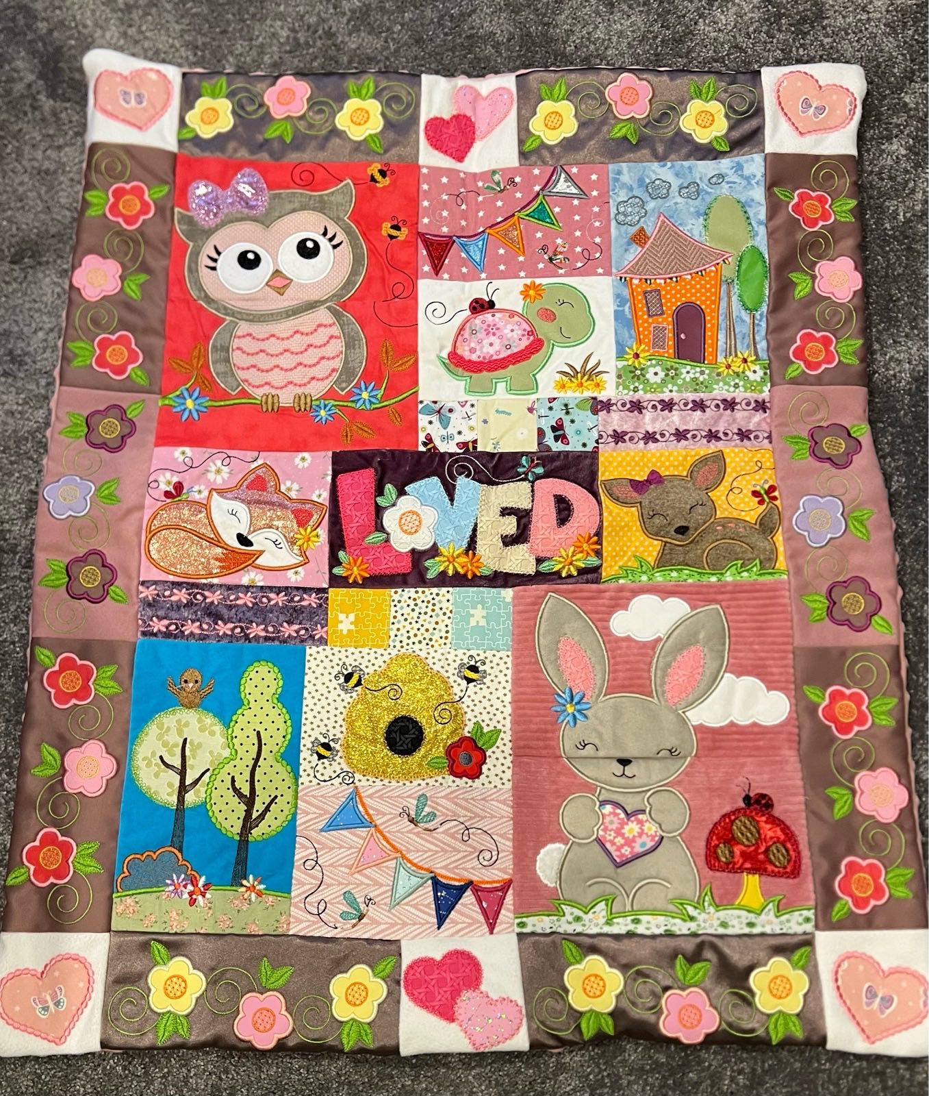 Baby girl small blanket