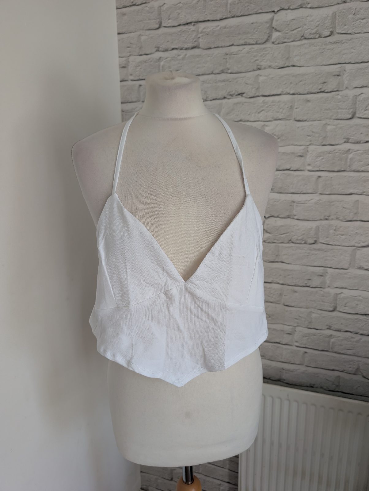 Asos design halter cami top with scarf hem size 14 uk rrp 10£