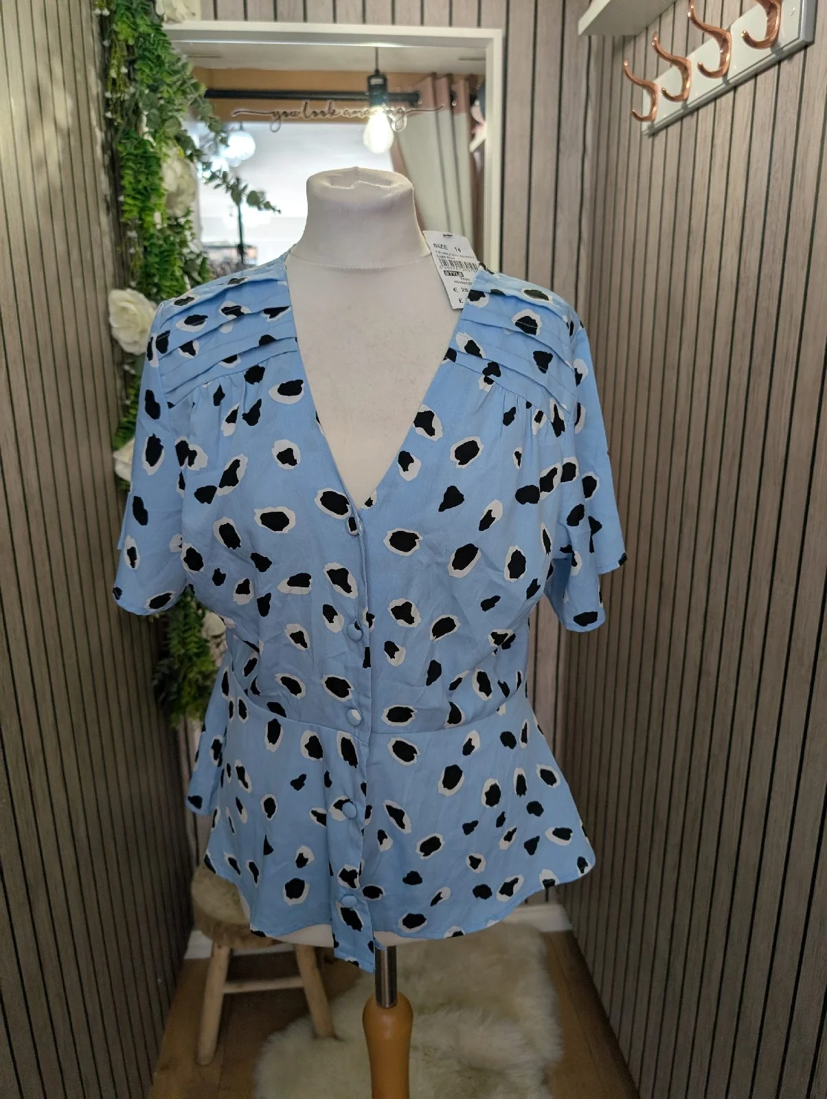 Quiz peplum top size 14 uk