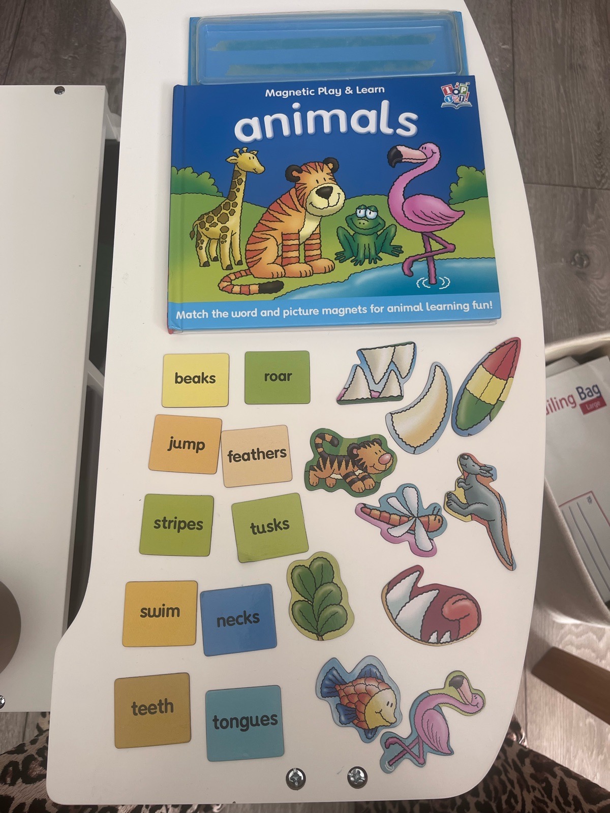 Magnetic play and learn Animal book