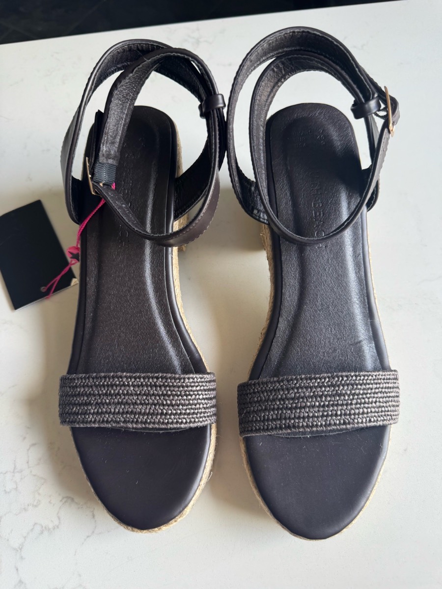 BNWT South Beach Brown Platform Espadrille Heels | Size UK 7