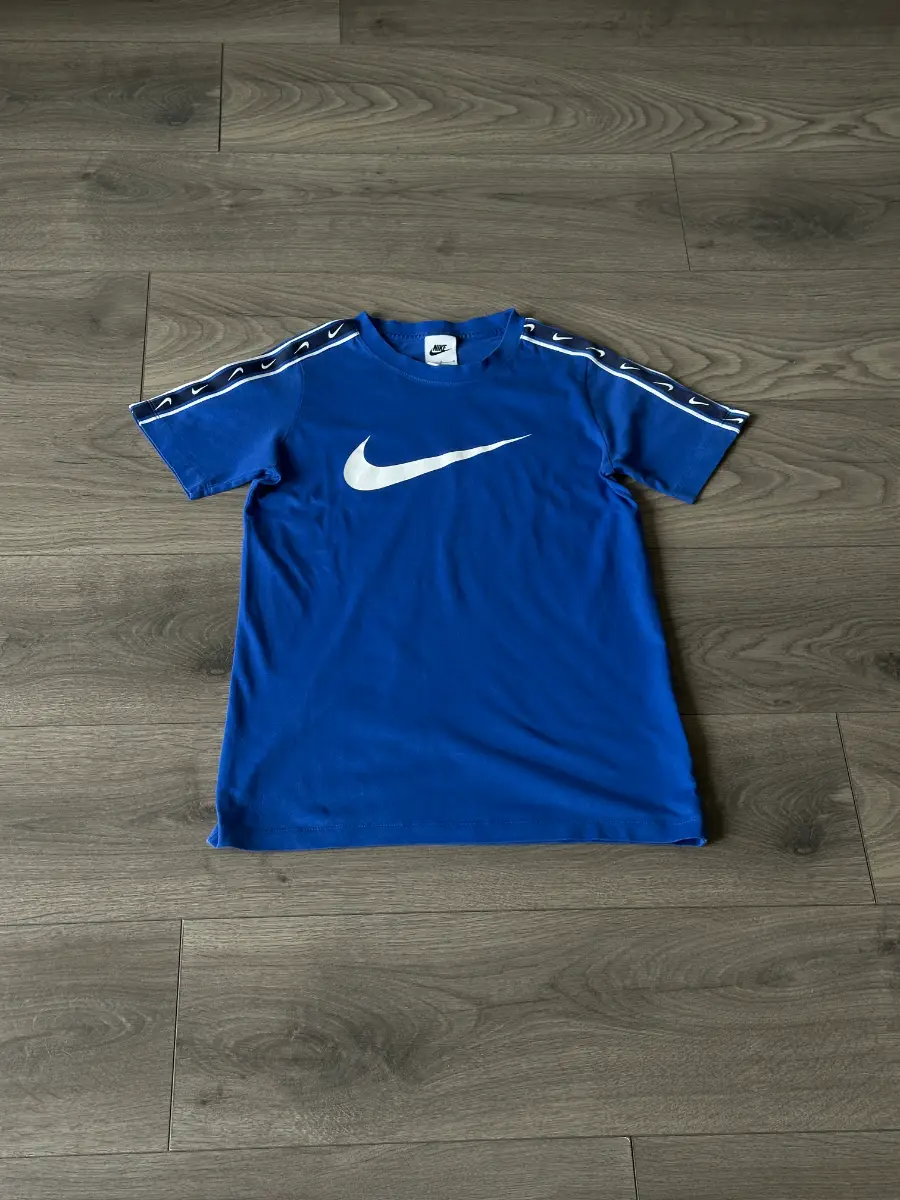 Nike Kids T Shirt - Blue White - Size L 147 158 cm - #B002
