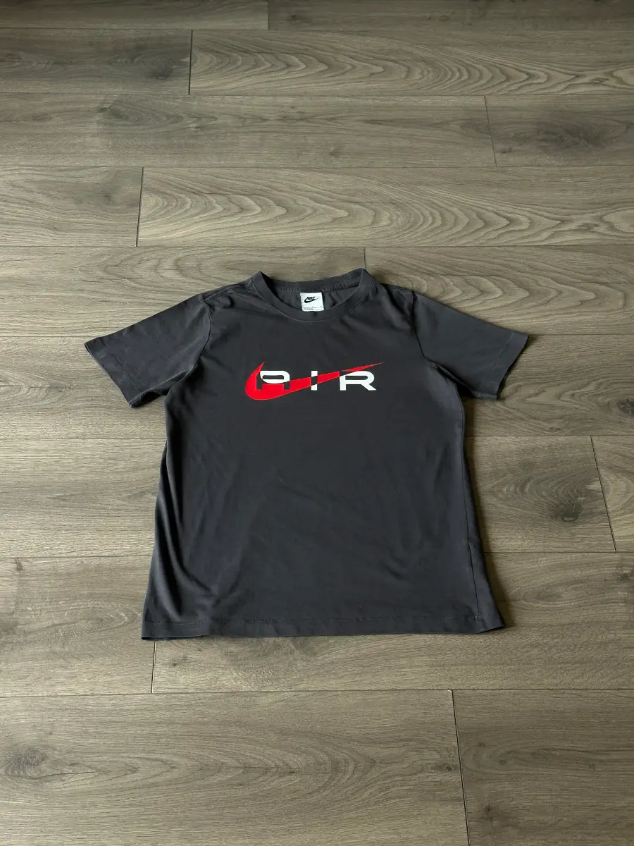 Nike Air Kids T-Shirt - Grey/Red - Size L 147-158 cm - #B003