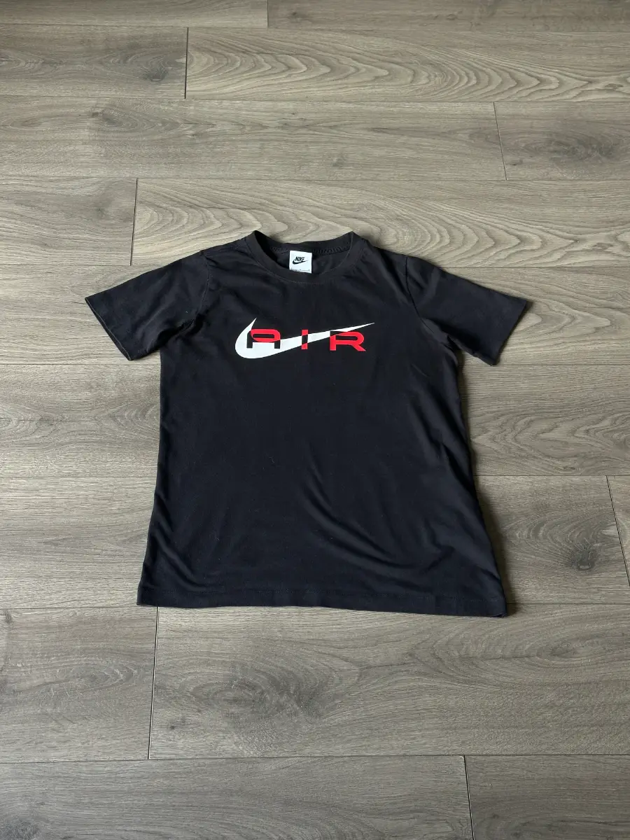 Nike Air Kids T-Shirt - Black/Red - Size L 147-158 cm - #B004