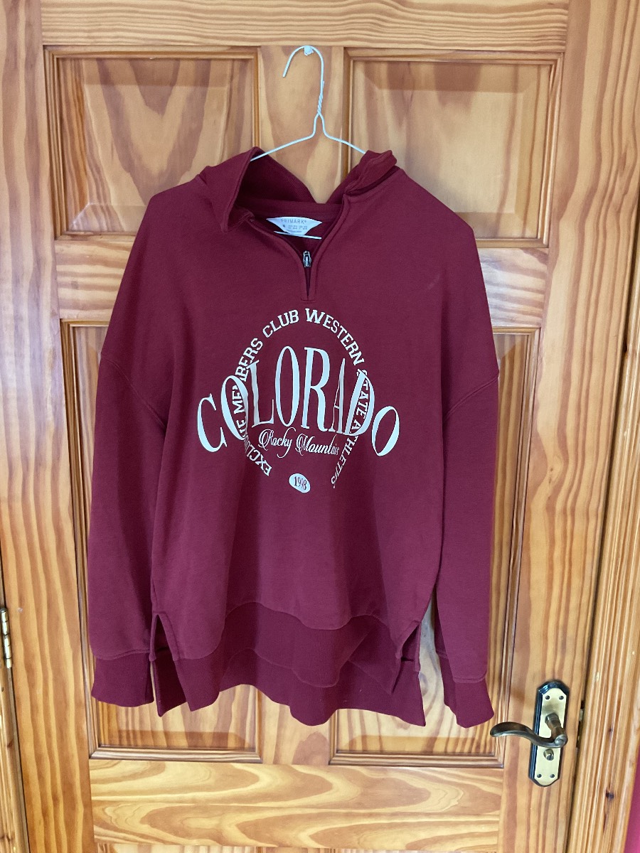 Ladies quarter zip jumper size medium uk12-14