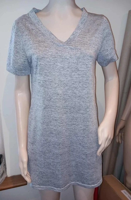 Dress (or Long Top) with pockets. Size Small (8-10) Grey.
