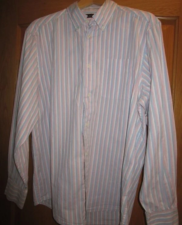 Mens Lee Cooper Striped Shirt - 100% Cotton - Medium / Large - Excellent Condition