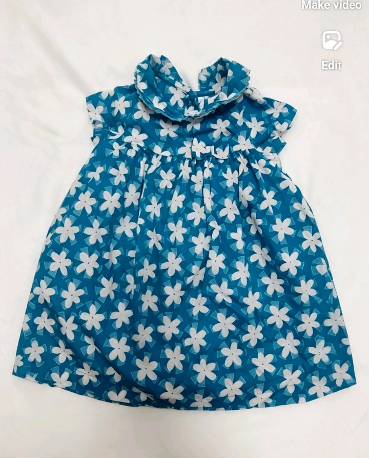 Ech 100% cotton dress 12/18 mths