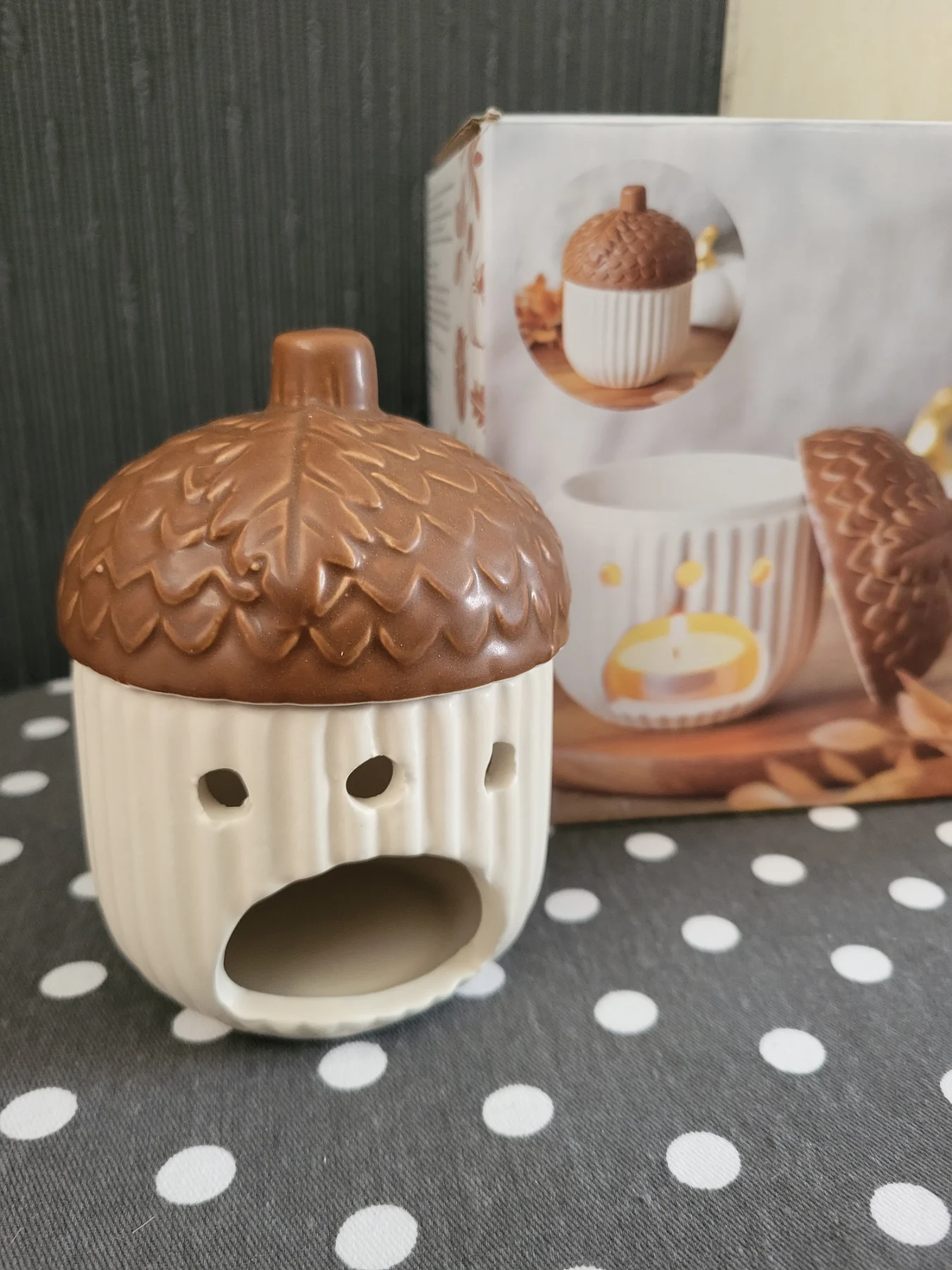 Autumn Acorn Ceramic Oil Burner
