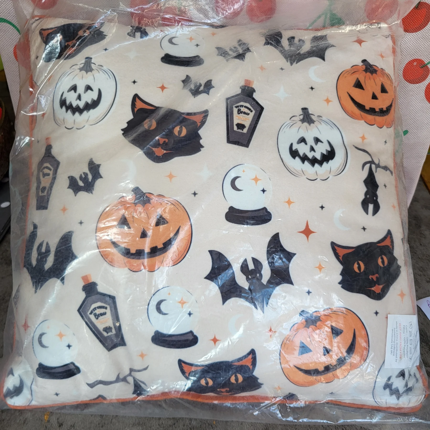 Halloween Cute Spooky Pattern Cushion