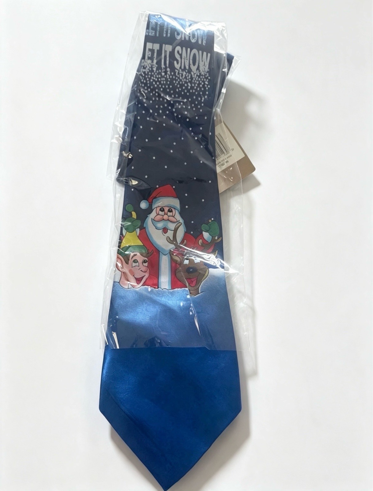 Premier Musical Christmas Tie — Navy Santa & Friends | Novelty Festive Necktie