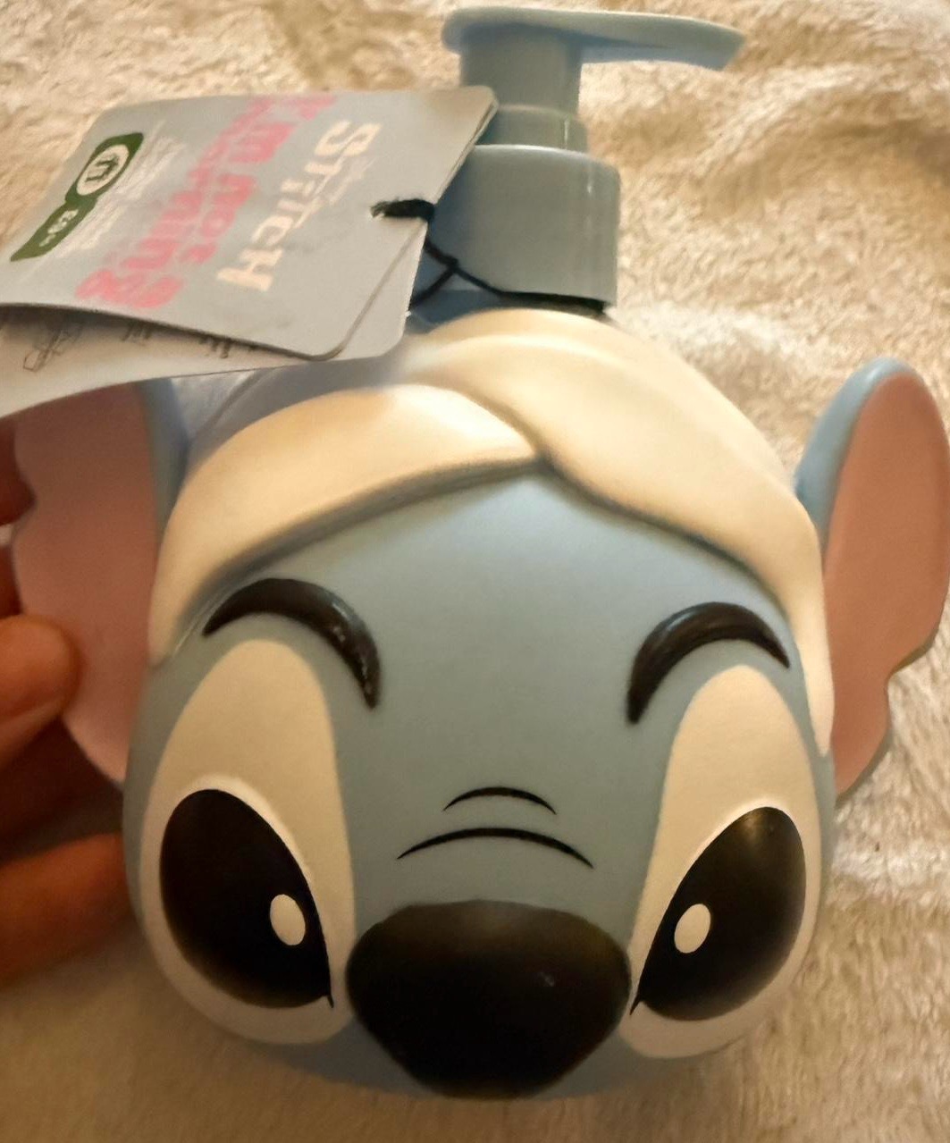 Disney Stitch 3D Pump Dispenser — Hand Wash / Soap Bottle — Brand New with Tags