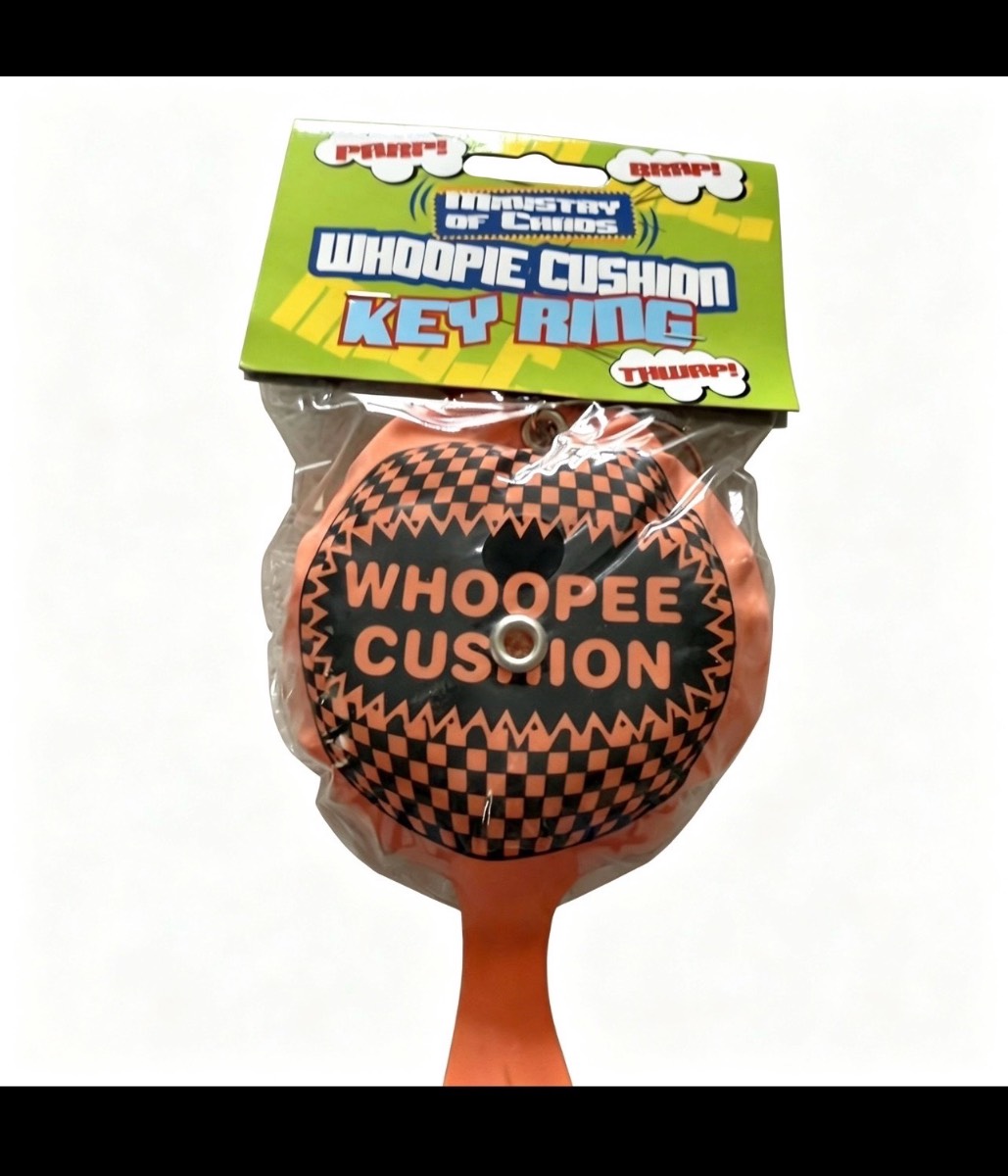 Brand New Mini Whoopee Cushion Keyring – Joke / Prank Toy