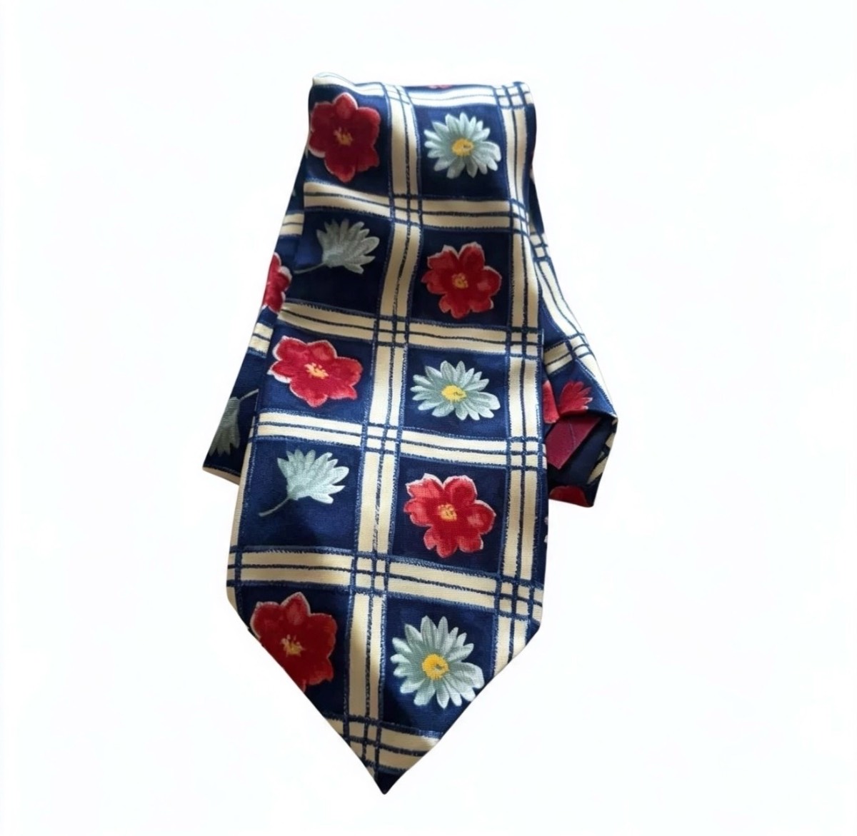 Vintage Style Burton Silk Tie – Multicolour Flower Pattern