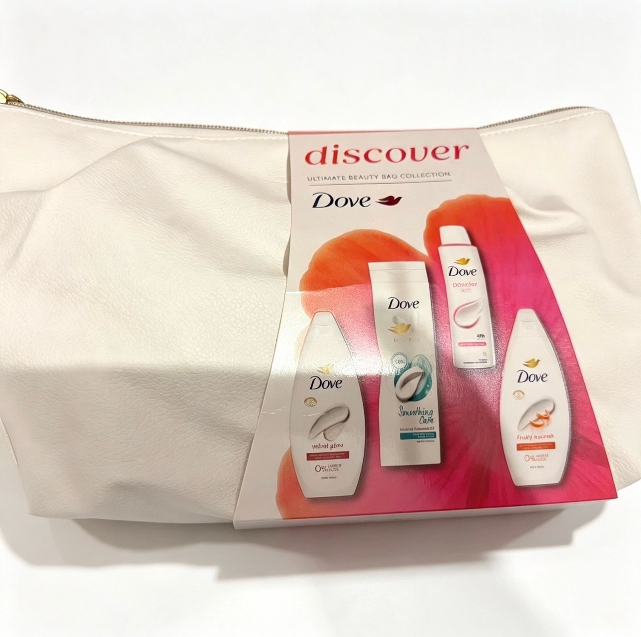 Dove Discover Ultimate Beauty Bag Collection — Brand New Gift Set with Toiletries & Pouch