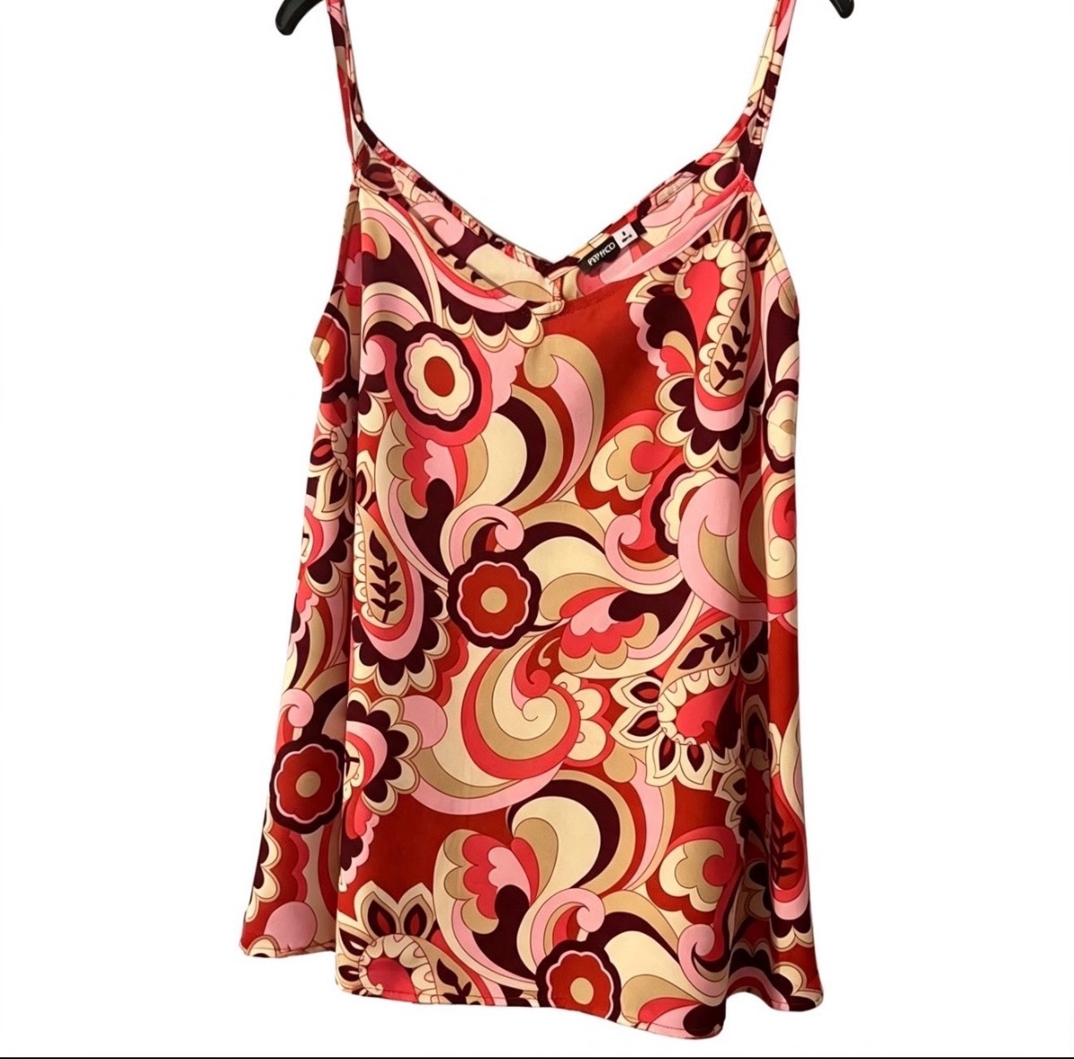 Pep & Co Retro Floral Cami Top | Size 8