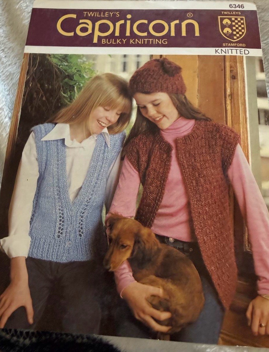 Twilleys Capricorn 6346 Knitting Pattern | Child's Waistcoat & Hat