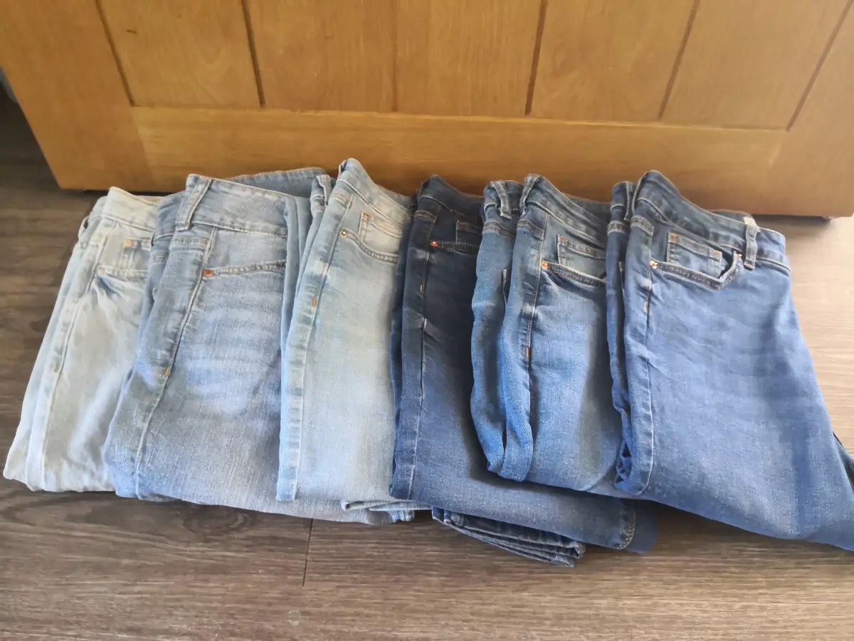 6 x Women's Skinny Jeans M&Co Size 12 Blue (N