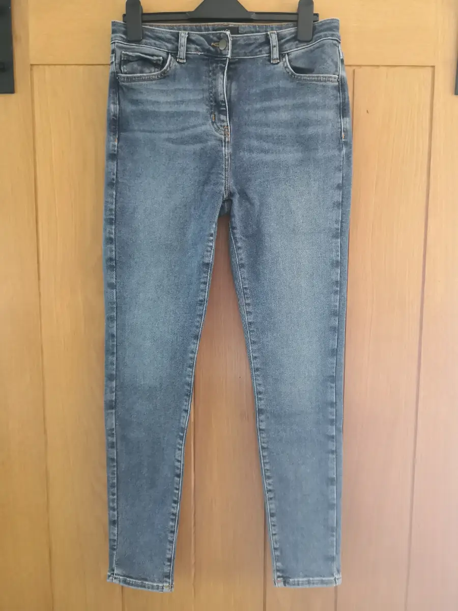 M&Co Women's Skinny Jeans Blue Size 12R Good Condition (N