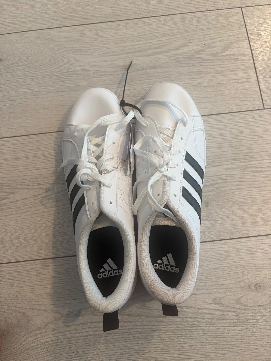 Men’s white adidas sneakers U.K. size 11 NEW