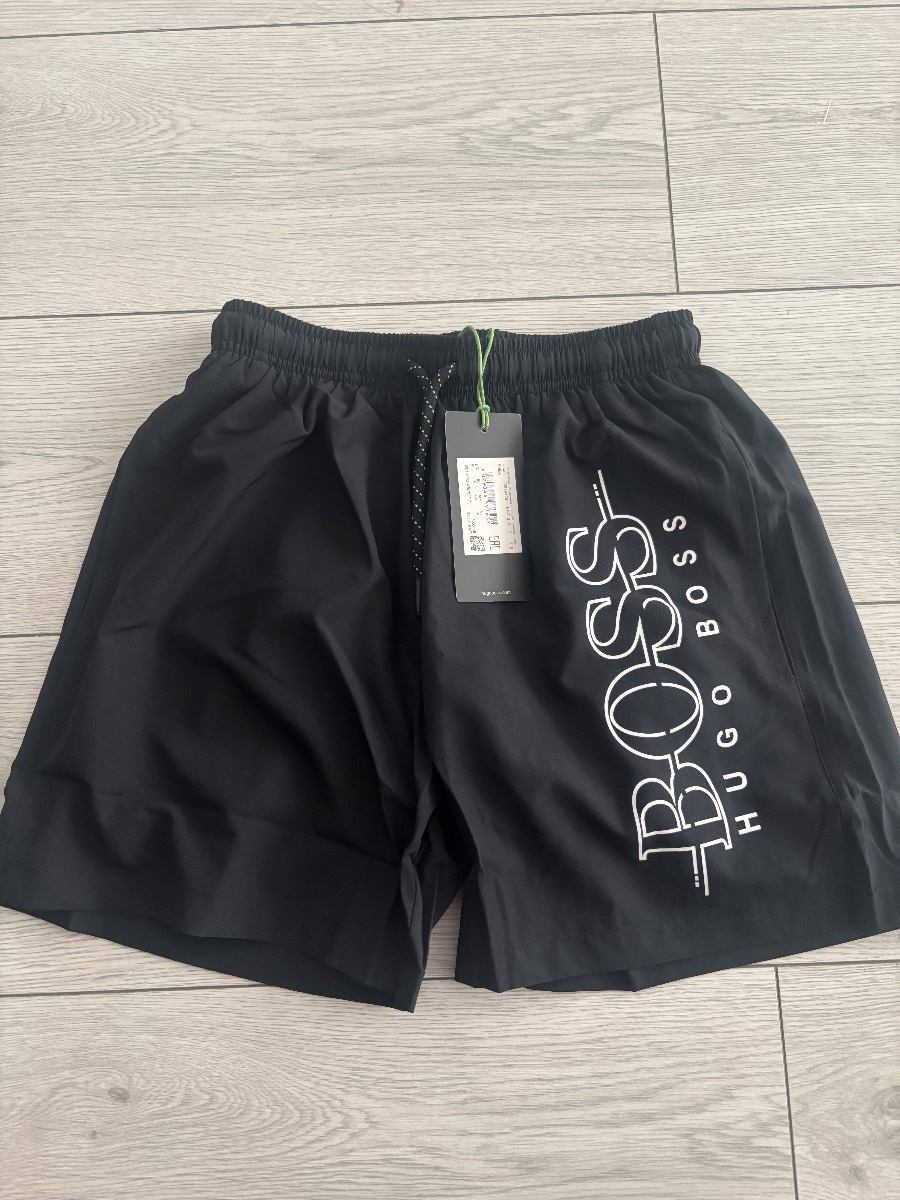 Men’s Black Hugo Boss swimming shorts size small