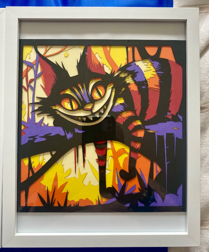 Framed 3D Layered Art – Alice in Wonderland | 20x25cm | Handmade