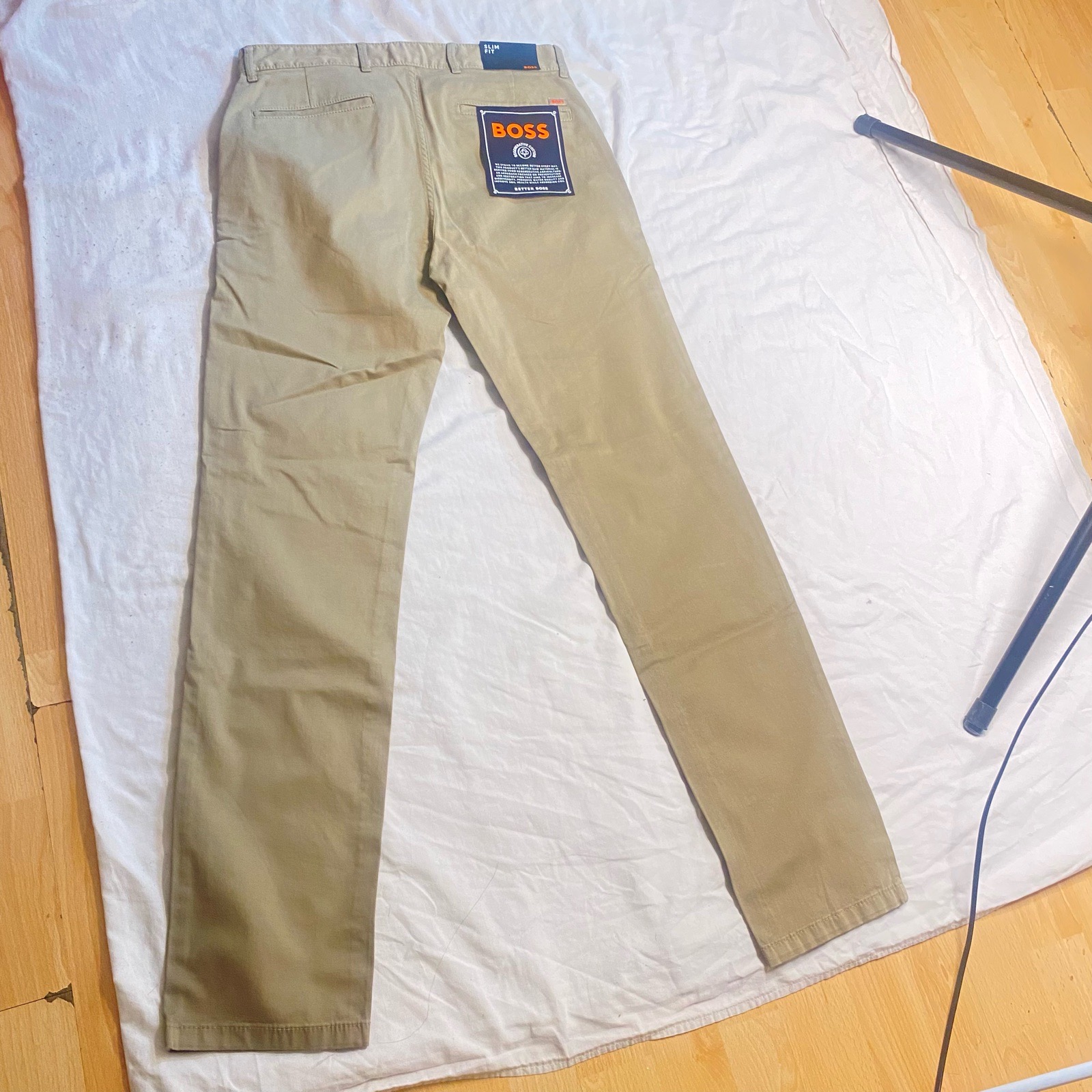 Original Boss Chino Slim Fit Size W32/L34 Light Brown Tags Attached