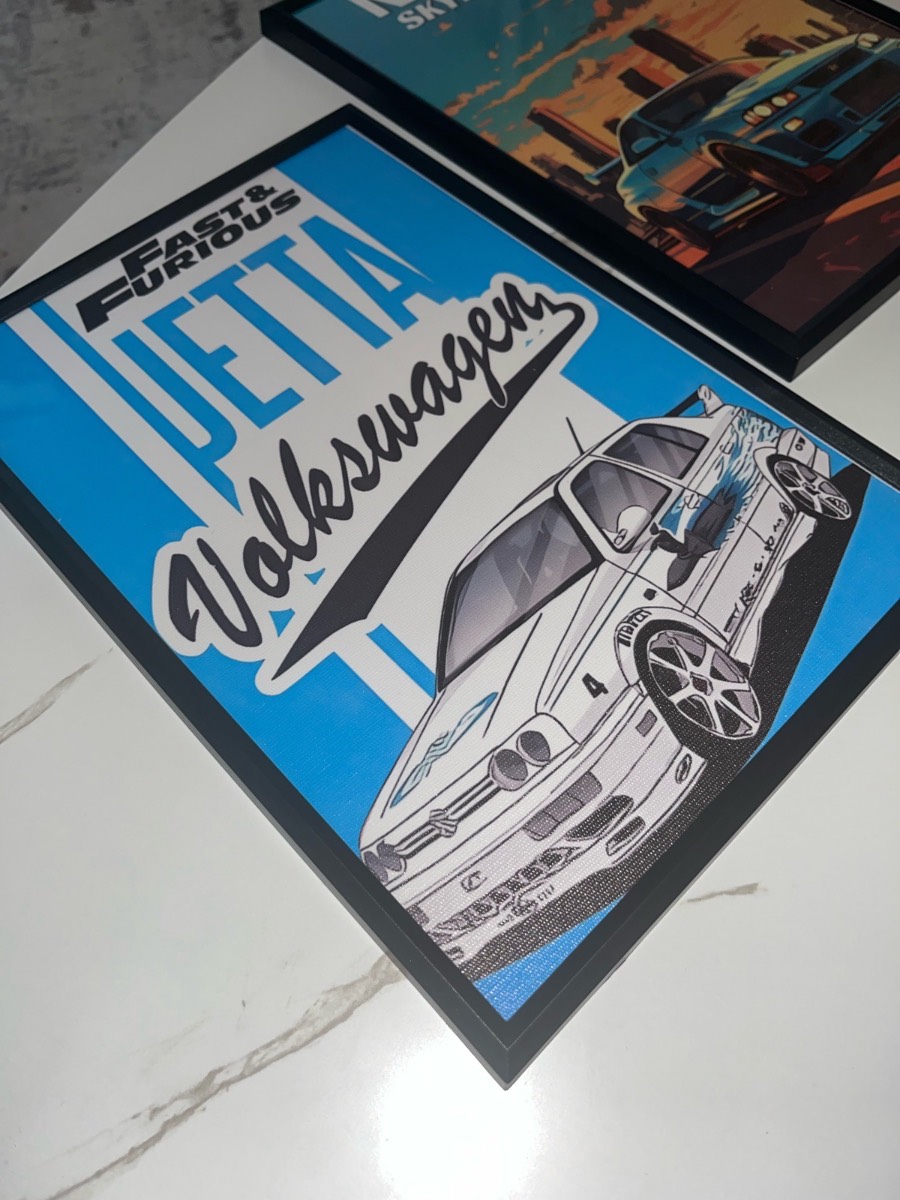 Fast And Furious A4 Framed Art