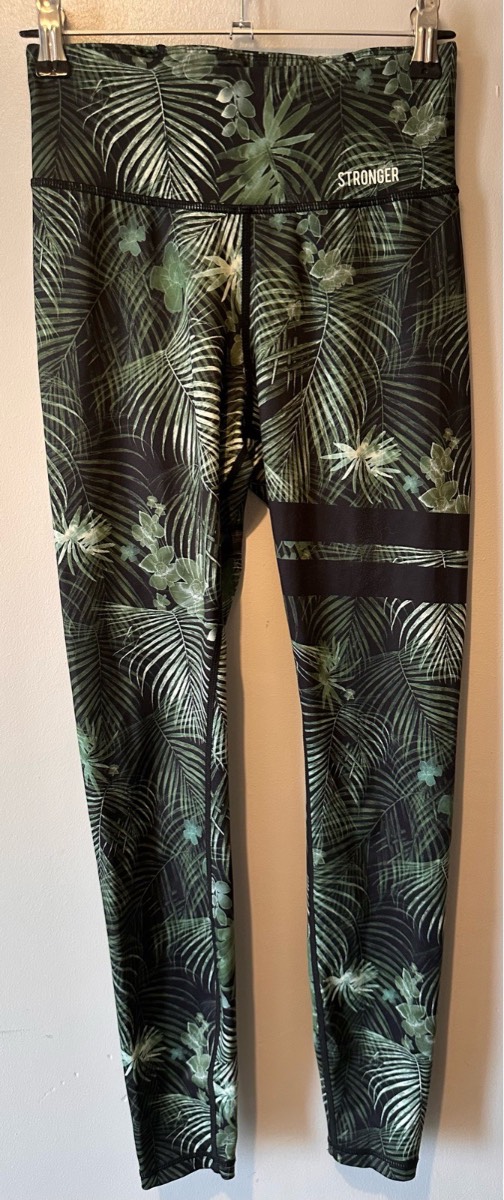 Stronger Tropical Print High Waist Leggings – XS | Swedish Activewear
