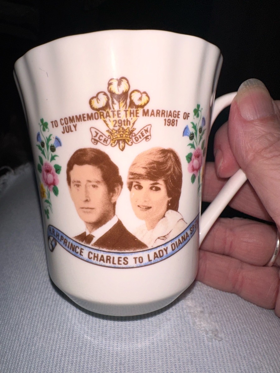 Prince Charles & Lady Diana Spencer Royal Wedding 1981 Fine Bone China Commemorative Mug
