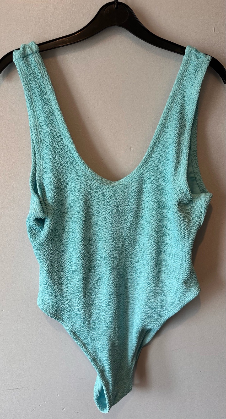 🩵 Primark Cares Aqua Crinkle Swimsuit Size L – Unworn