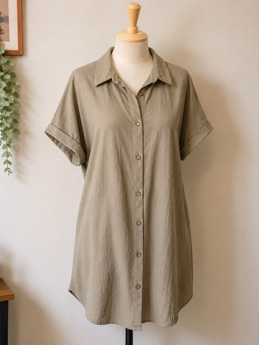 Primark Cares Khaki Oversized Shirt Dress – Size M – Never Worn