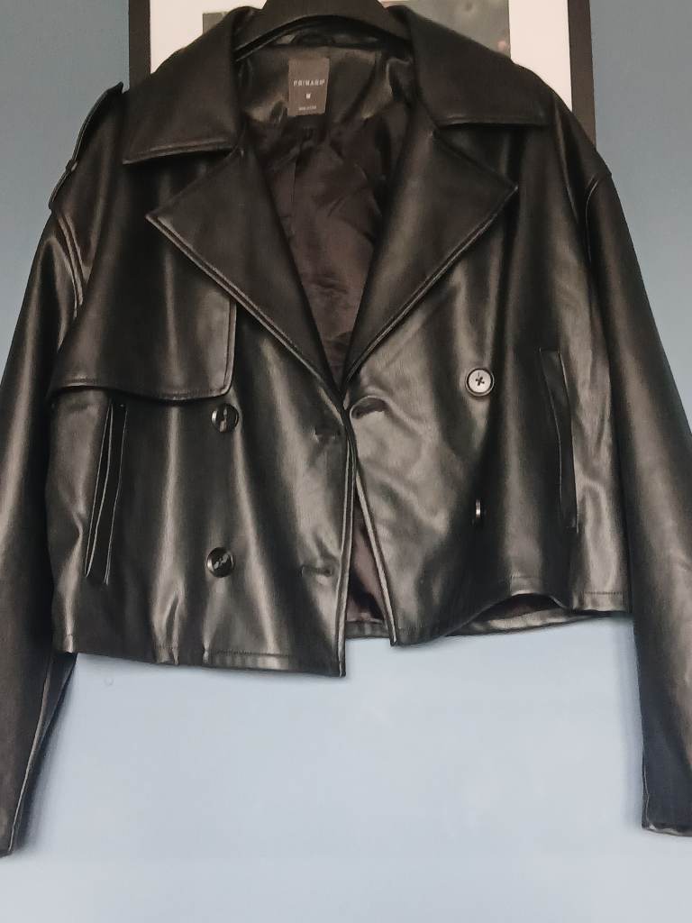 Black leather Look jacket