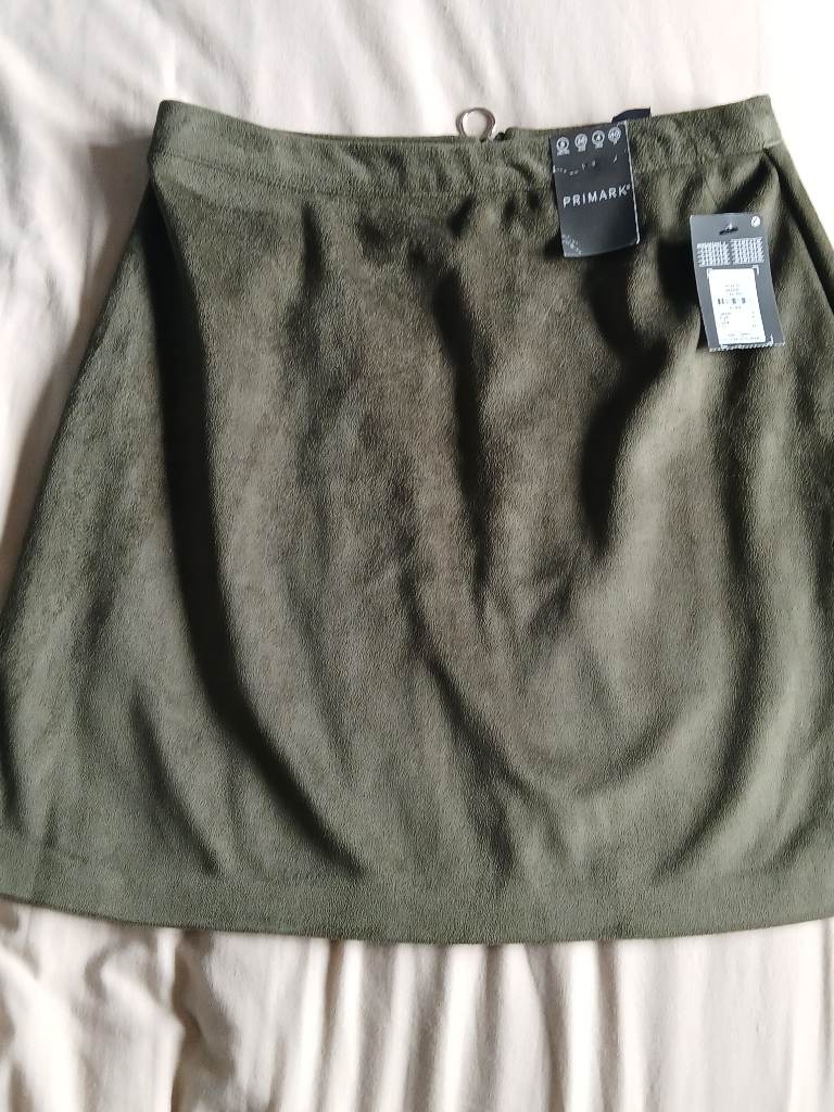 Mini suede skirt
