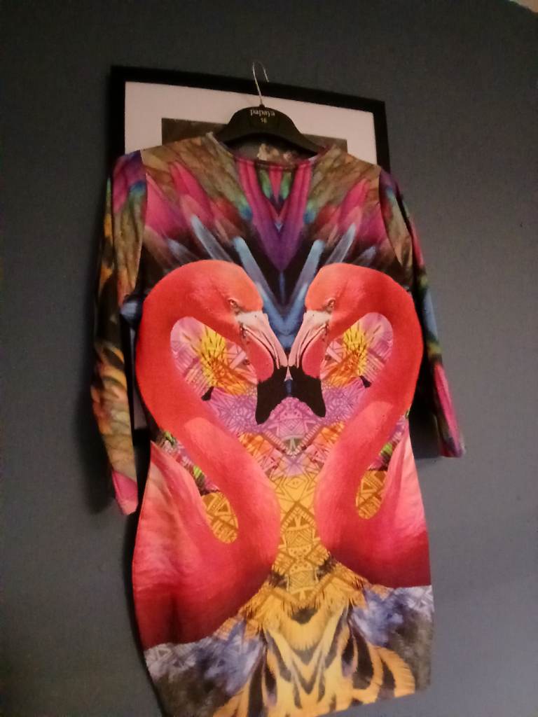 Pink flamingo dress