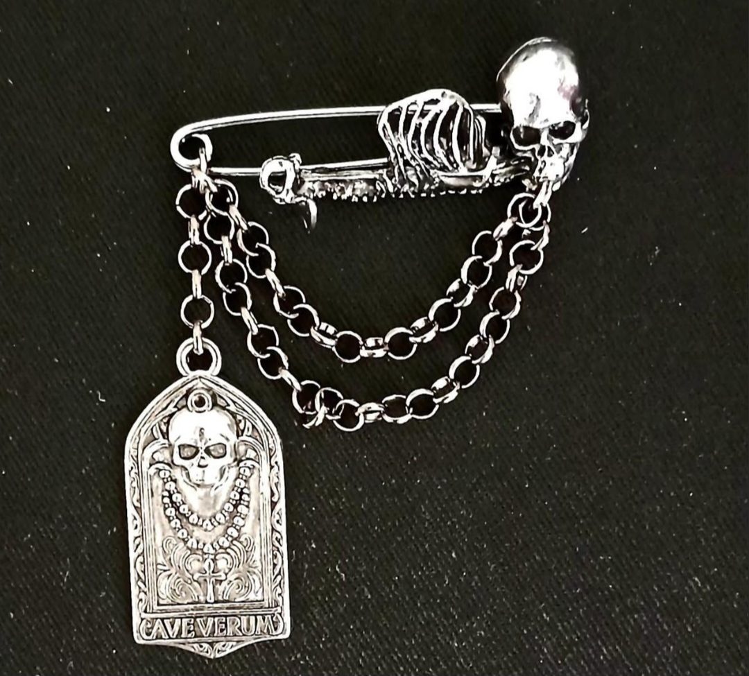 Skeleton brooch