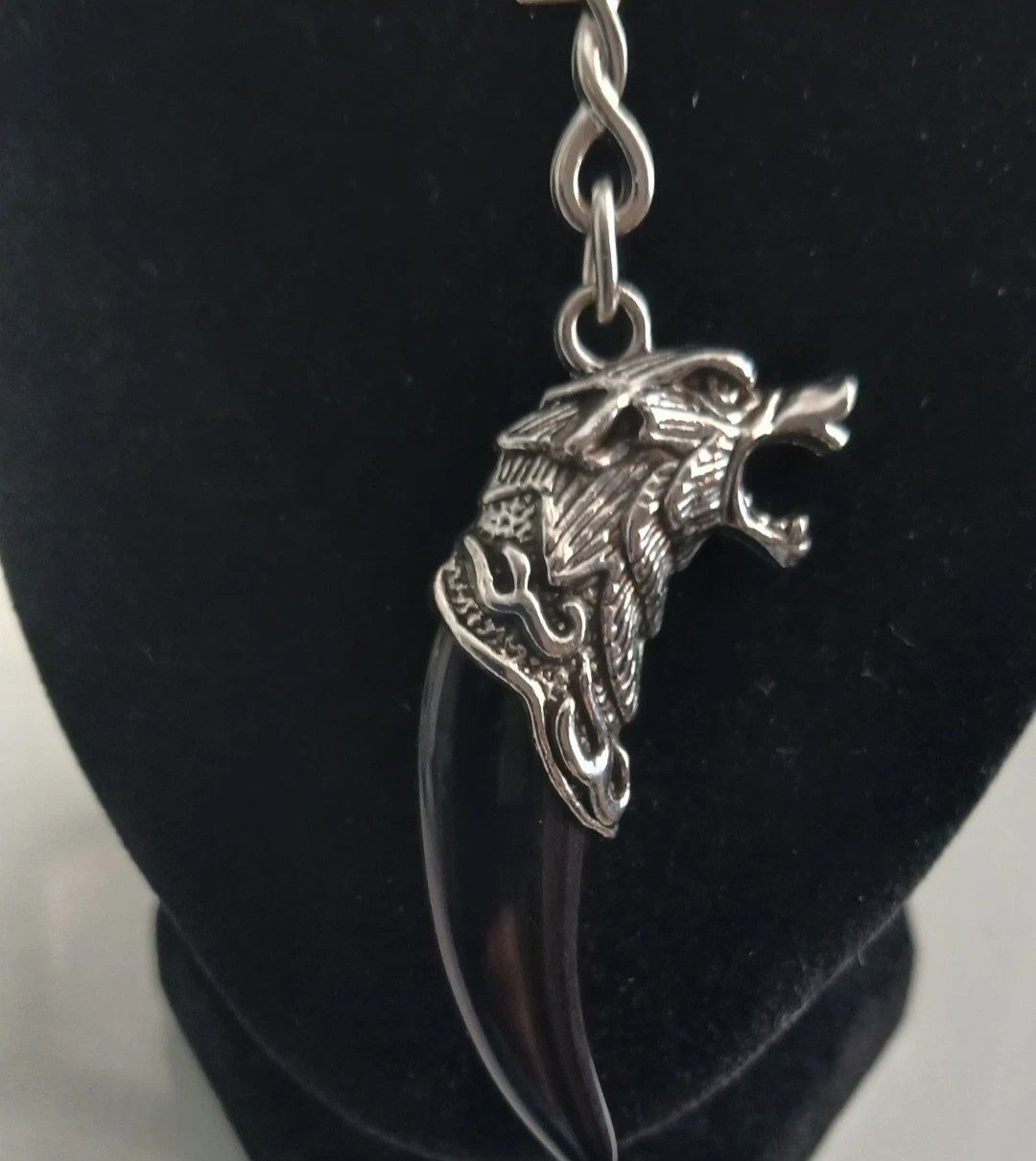 Wolf head necklace