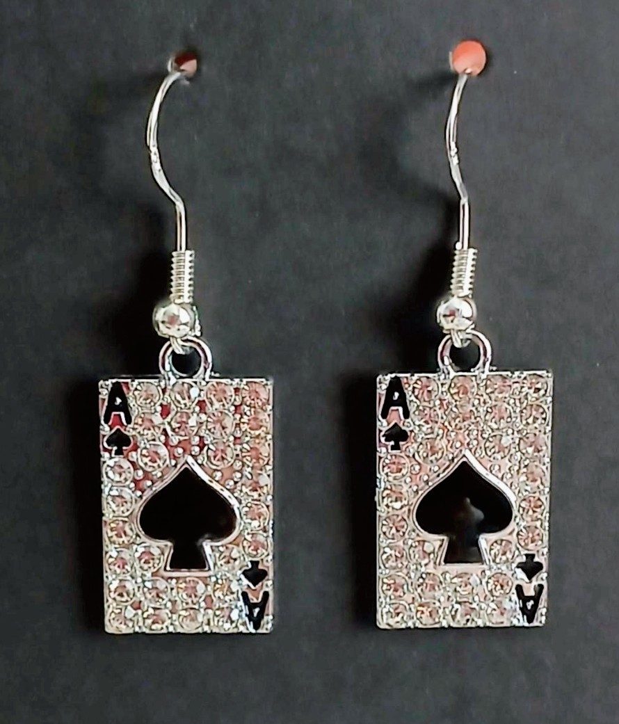 Ace of spades earrings